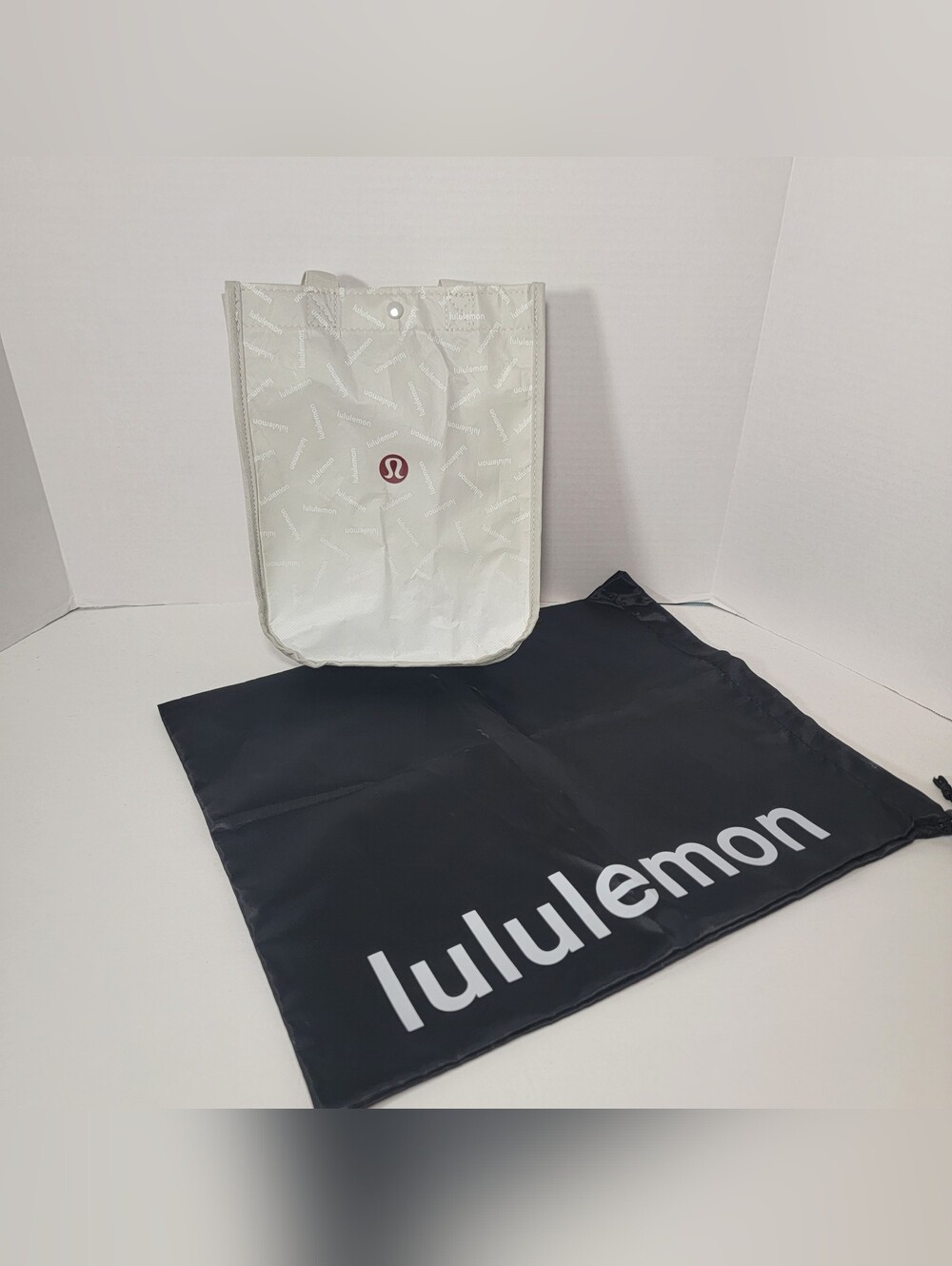 lululemon athletica White Tote with Red Logo